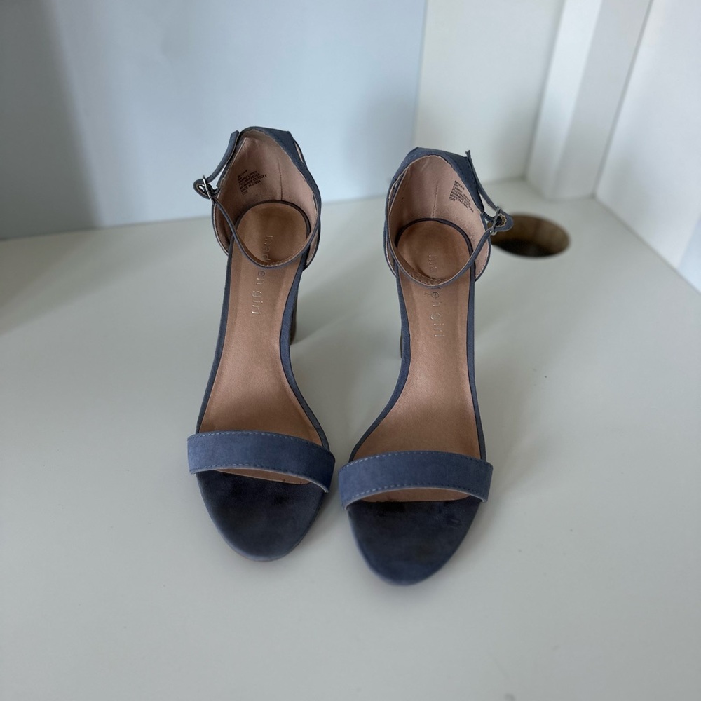 Madden Girl Navy Ankle Strap Heels